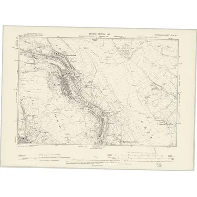 1897 Map of Glamorgan XVIII.SE, 1901 Print
