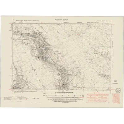 1938 Map of Glamorgan XVIII.SE, 1949 Print