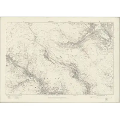 1914 Map of Glamorgan XVIII, 1921 Print