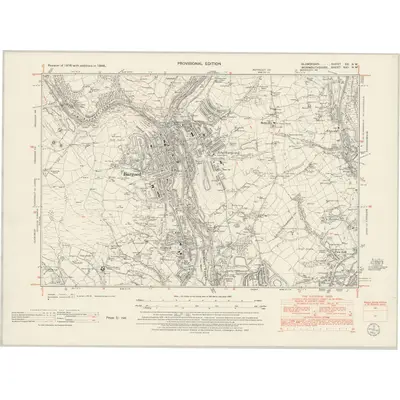 1948 Map of Glamorgan XX.NW, 1953 Print