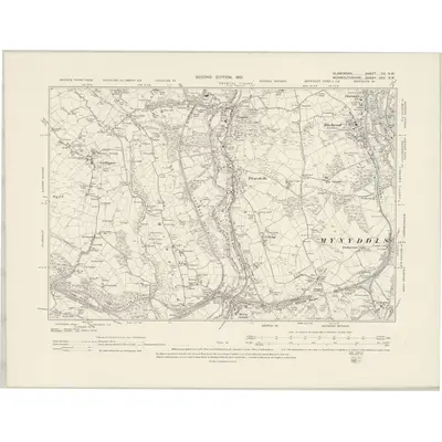 1898 Map of Glamorgan XX.SW, 1901 Print