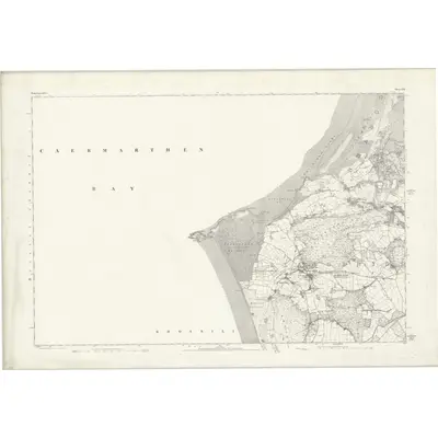 1878 Map of Glamorgan XXI, 1883 Print