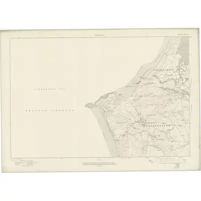 1913 Map of Glamorgan XXI, 1921 Print