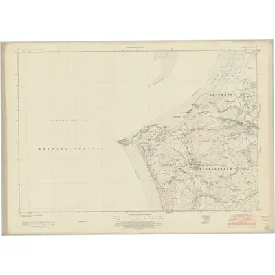 1948 Map of Glamorgan XXI, 1953 Print