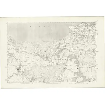 1878 Map of Glamorgan XXII, 1884 Print