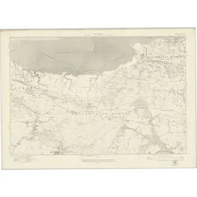1913 Map of Glamorgan XXII, 1921 Print