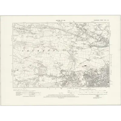 1913 Map of Glamorgan XXIII.NE, 1921 Print