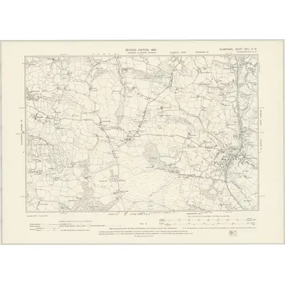 1896 Map of Glamorgan XXIII.NW, 1900 Print