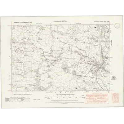 1938 Map of Glamorgan XXIII.NW, 1947 Print
