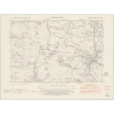 1948 Map of Glamorgan XXIII.NW, 1953 Print