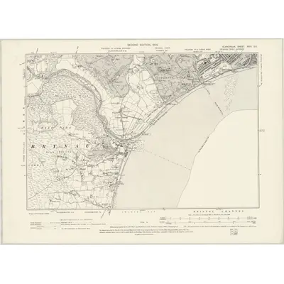 1896 Map of Glamorgan XXIII.SE, 1900 Print