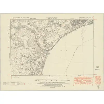 1948 Map of Glamorgan XXIII.SE, 1951 Print