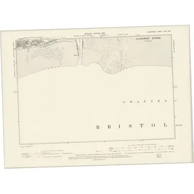 1897 Map of Glamorgan XXIV.SW, 1900 Print