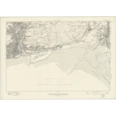 1913 Map of Glamorgan XXIV, 1921 Print