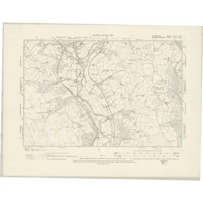 1898 Map of Glamorgan XXIX.NW, 1901 Print
