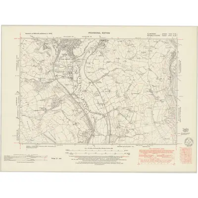 1948 Map of Glamorgan XXIX.NW, 1951 Print