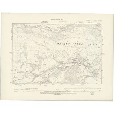1898 Map of Glamorgan XXIX.SE, 1901 Print