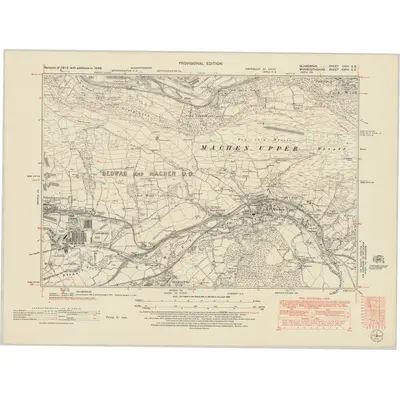 1948 Map of Glamorgan XXIX.SE, 1951 Print
