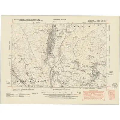 1947 Map of Glamorgan XXIX.SW, 1951 Print