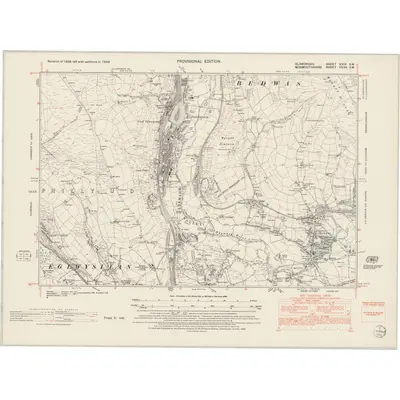 1948 Map of Glamorgan XXIX.SW, 1953 Print