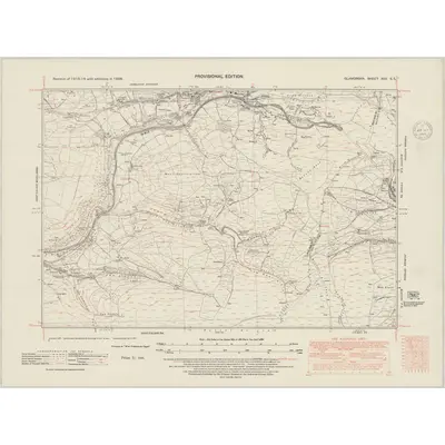 1938 Map of Glamorgan XXV.SE, 1948 Print