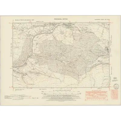 1947 Map of Glamorgan XXV.SE, 1951 Print