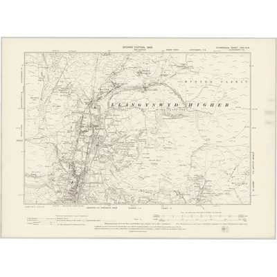 1897 Map of Glamorgan XXVI.NW, 1900 Print