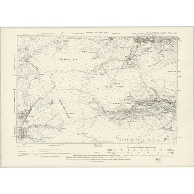 1897 Map of Glamorgan XXVII.NW, 1900 Print