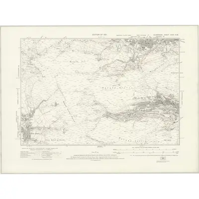 1914 Map of Glamorgan XXVII.NW, 1921 Print