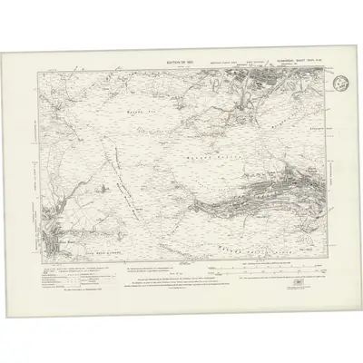 1914 Map of Glamorgan XXVII.NW, 1935 Print