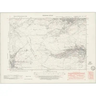 1938 Map of Glamorgan XXVII.NW, 1949 Print