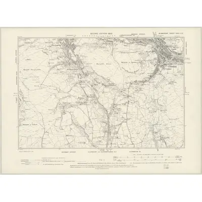 1898 Map of Glamorgan XXVII.SE, 1900 Print