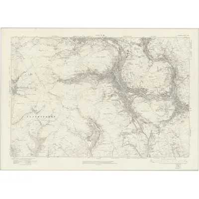 1914 Map of Glamorgan XXVII, 1921 Print