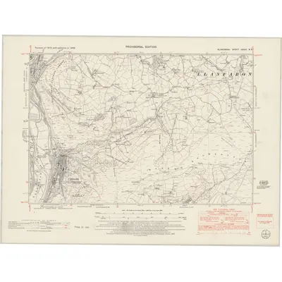1948 Map of Glamorgan XXVIII.NE, 1953 Print