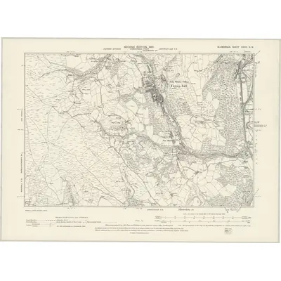 1897 Map of Glamorgan XXVIII.NW, 1901 Print