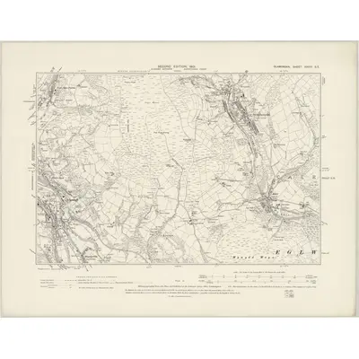 1898 Map of Glamorgan XXVIII.SE, 1901 Print