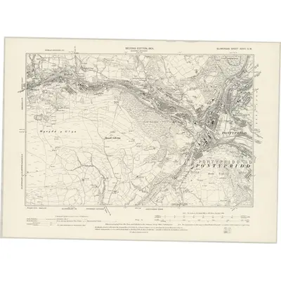 1898 Map of Glamorgan XXVIII.SW, 1901 Print