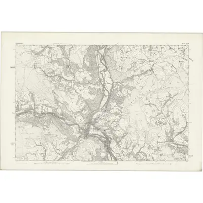 1873 Map of Glamorgan XXVIII, 1885 Print