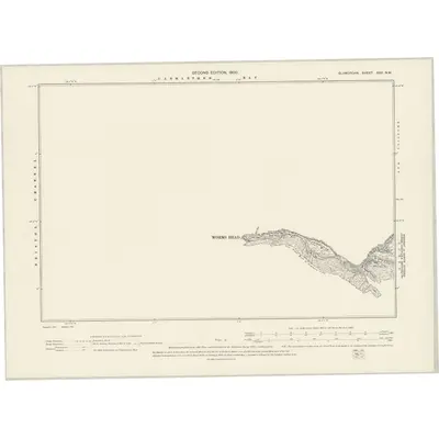 1896 Map of Glamorgan XXX.NW, 1900 Print