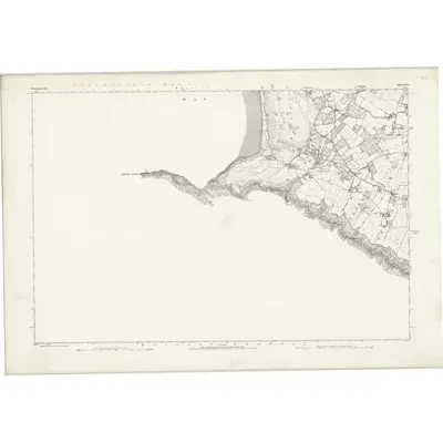 1878 Map of Glamorgan XXX, 1883 Print