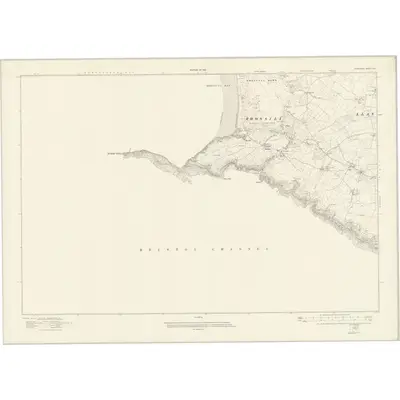 1913 Map of Glamorgan XXX, 1921 Print