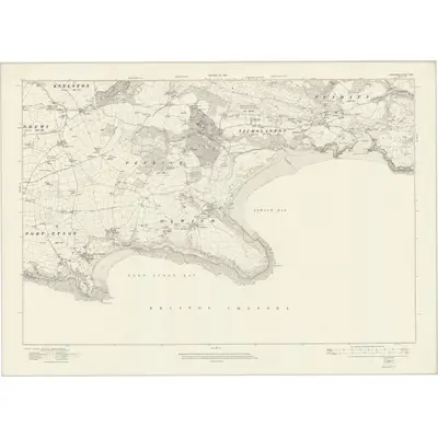 1913 Map of Glamorgan XXXI, 1921 Print