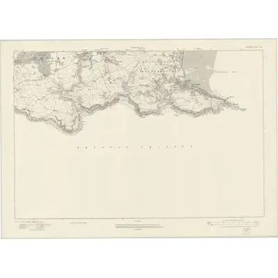 1913 Map of Glamorgan XXXII, 1921 Print