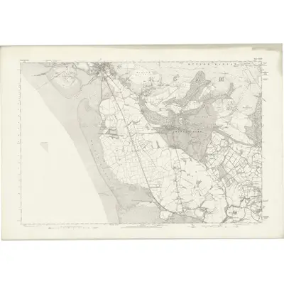 1876 Map of Glamorgan XXXIII (inset XXXIIIA), 1883 Print