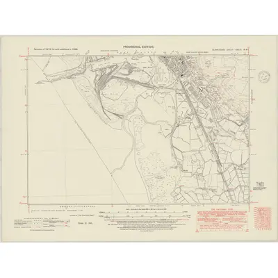 1938 Map of Glamorgan XXXIII.NW, 1948 Print