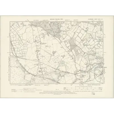 1897 Map of Glamorgan XXXIII.SE, 1900 Print