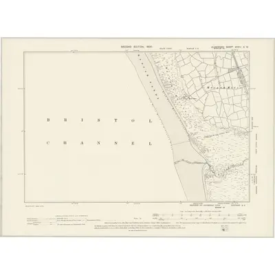 1897 Map of Glamorgan XXXIII.SW, 1900 Print