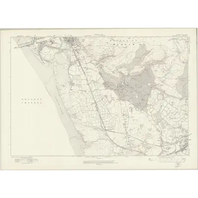 1913 Map of Glamorgan XXXIII, 1921 Print