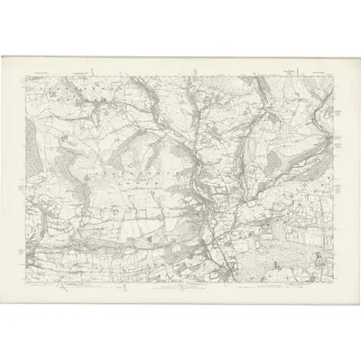 1875 Map of Glamorgan XXXIV, 1884 Print
