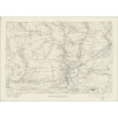 1913 Map of Glamorgan XXXIV, 1921 Print